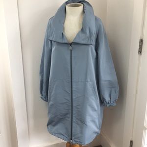 ⚡️Flash Sale Akris Blue Windbreaker Parka Raincoat